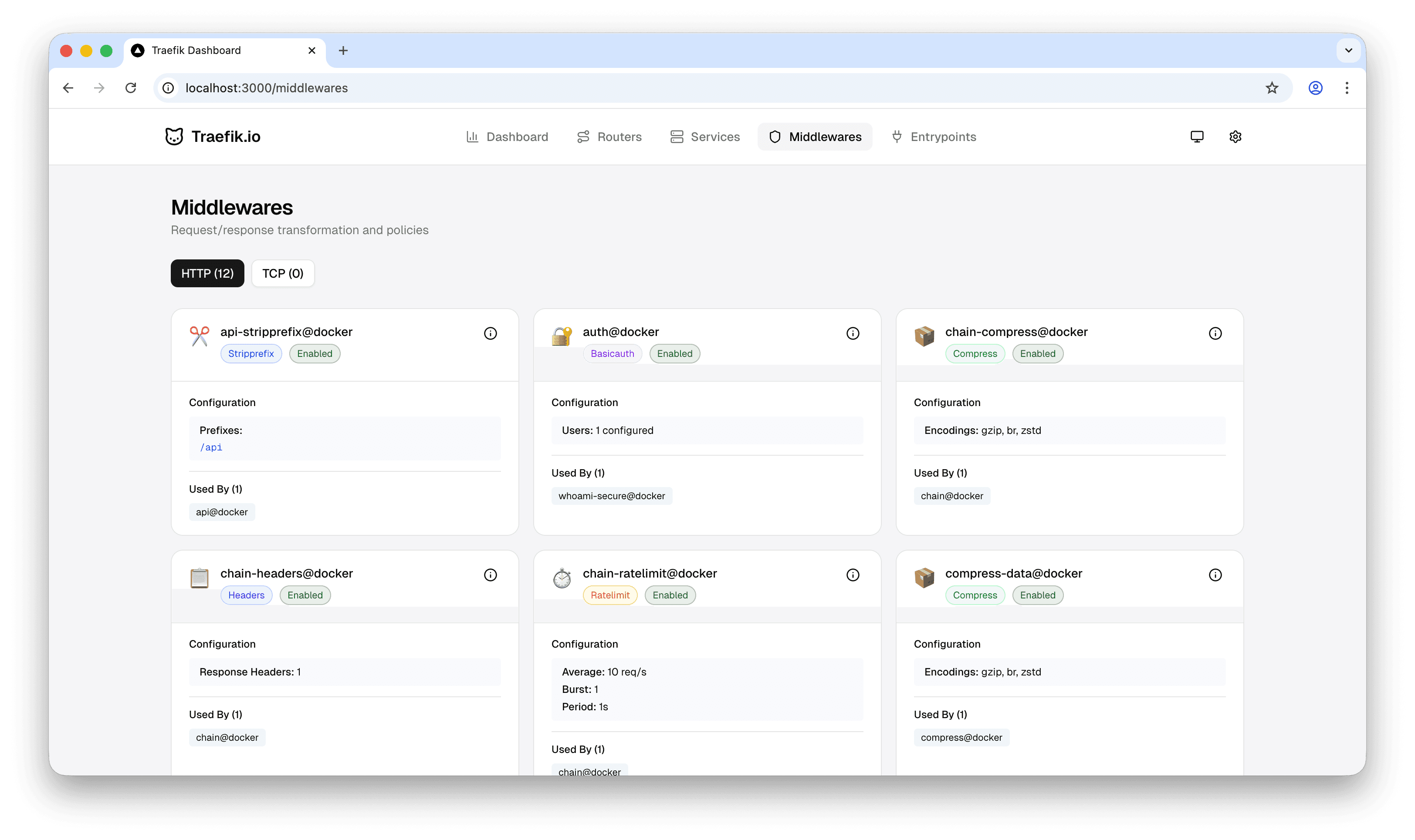 Traefik Dashboard screenshot 5