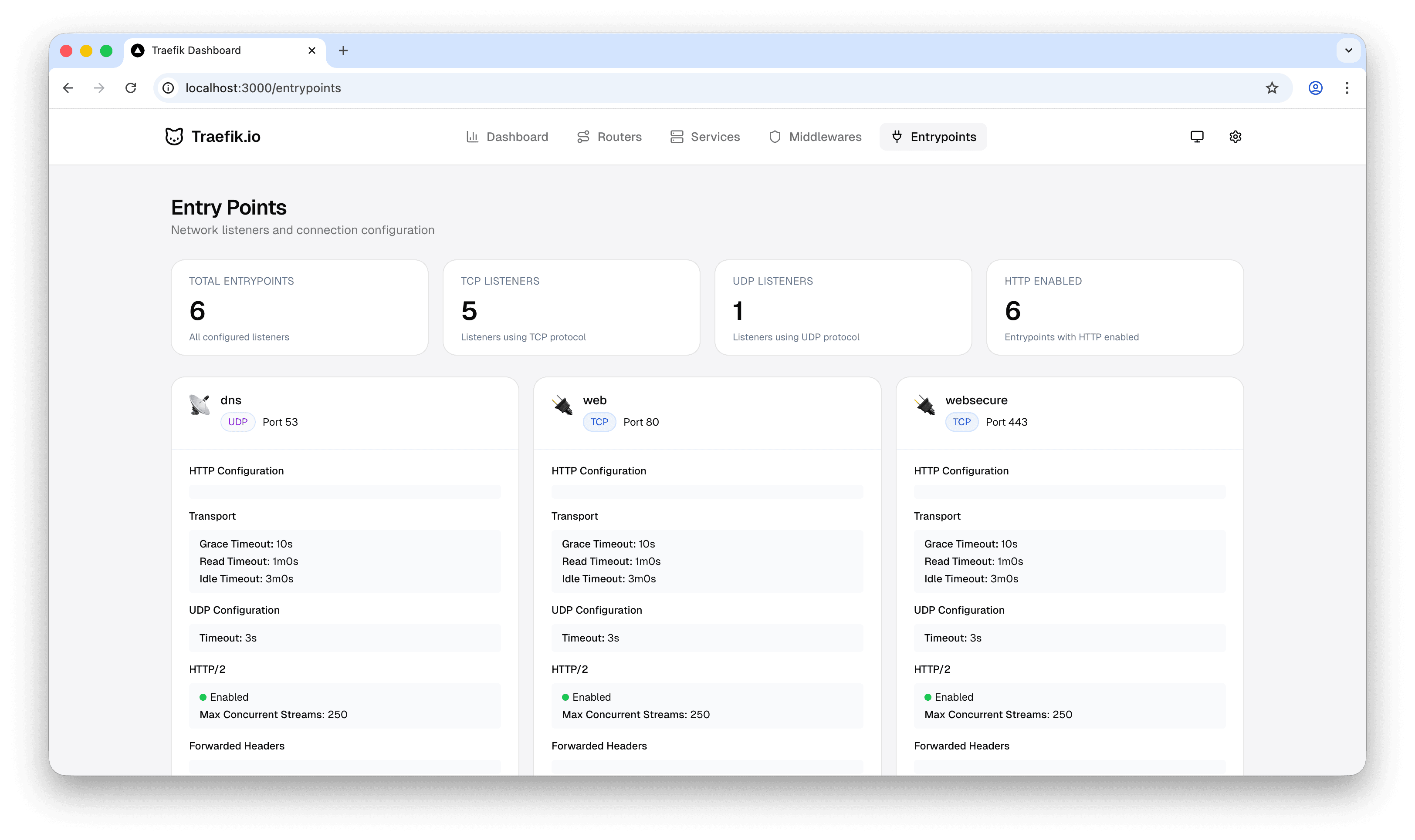Traefik Dashboard screenshot 6